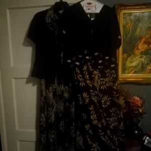 Two dress/jacket outfits